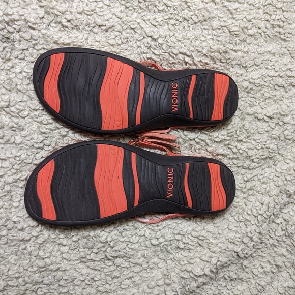 Vionic Karina Slip On Thong Sandles in Orage sz 9 - Picture 5 of 9